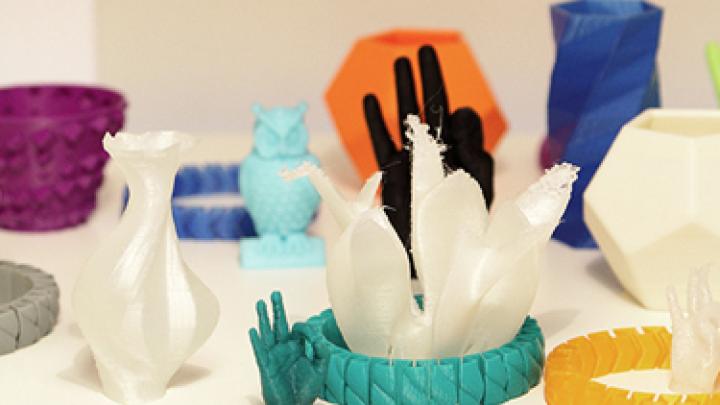 Objects printed at ICTP's 3D Printing Lab