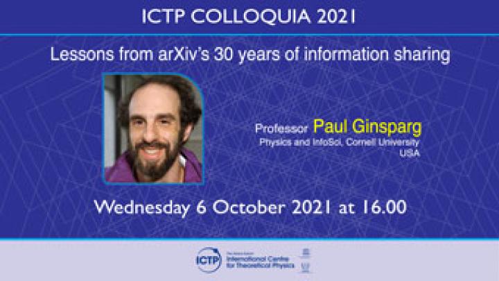 arXiv founder Paul Ginsparg 